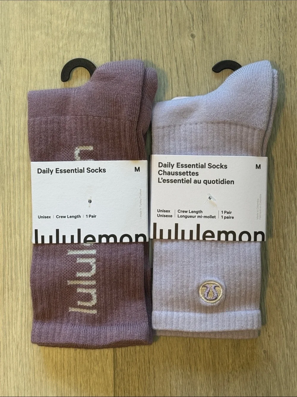 lululemon athletica Daily Essential Socks - Dusty Mauve & Light Lavender